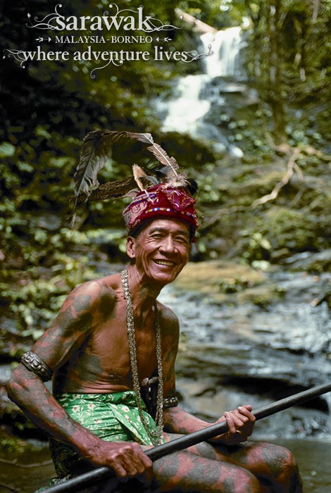 Discover Sarawak - Smiling Iban Man