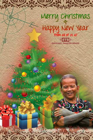 Christmas greeting card from Sarawak Tourism Board