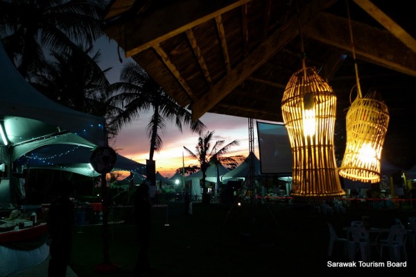 Night scene of Borneo Jazz Festival ground