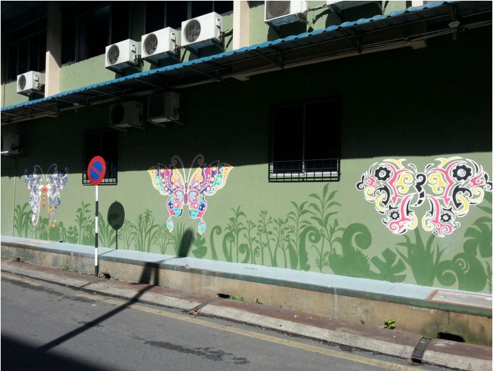 Sibu Street Art 2016-13Butterfly