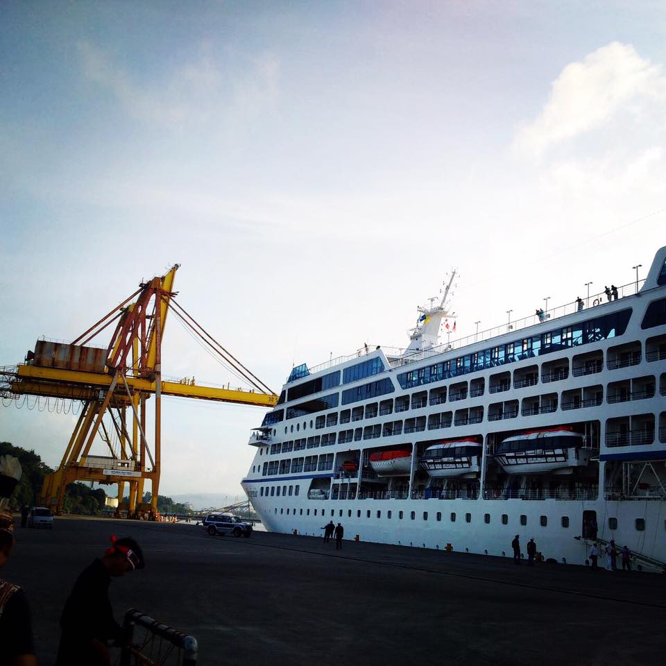 Cruise Ship Insignia at Senari Port Kuching