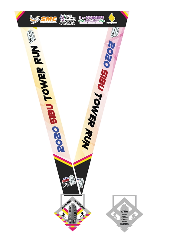 Sibu Tower Run 2020 medal