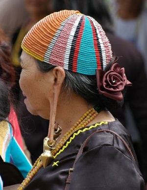Beads of Borneo - Kelabit woman head gear
