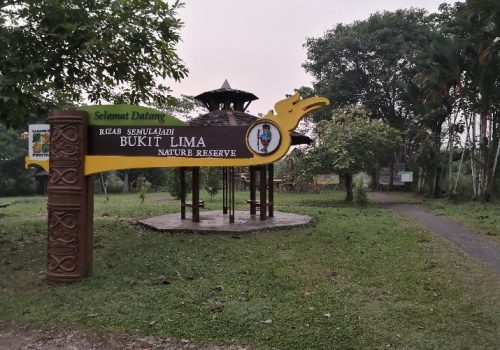 Bukit Lima Nature Reserve Signage