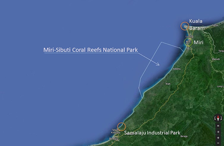 Miri Offshore Fishing Experience map