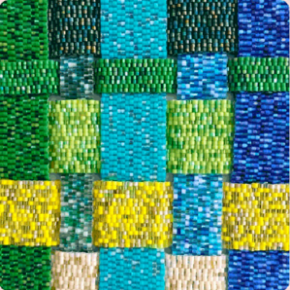 "Cloth" made of beads