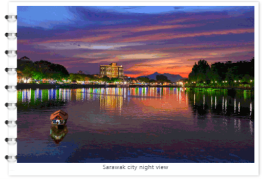 sarawak city night view