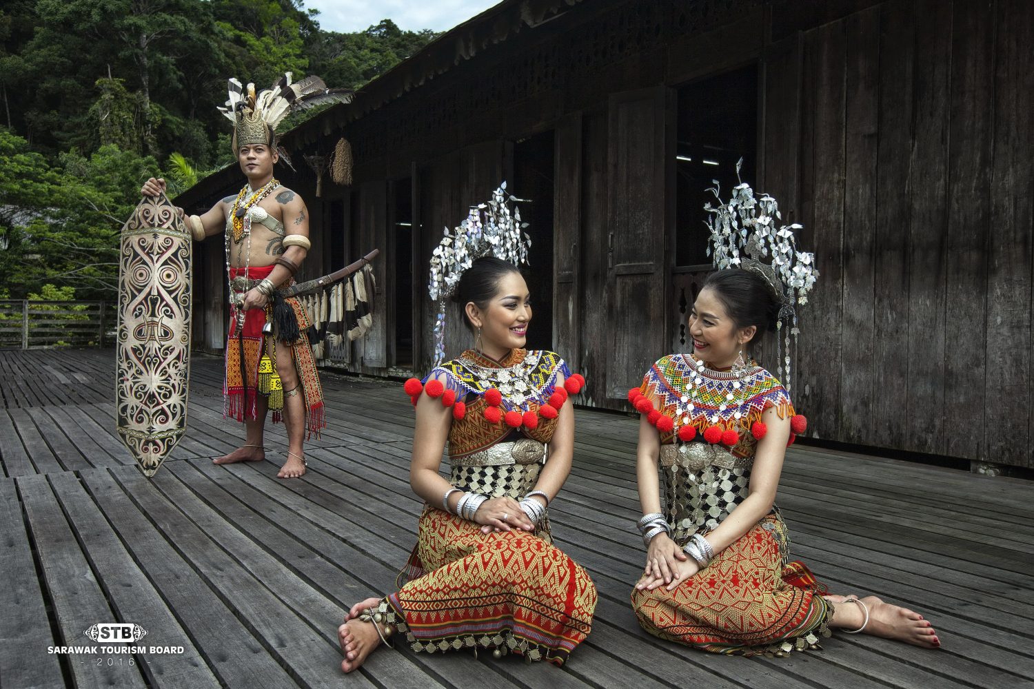 The Iban house located at Sarawak's Cultural Village